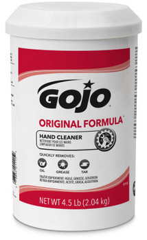 GOJO® ORIGINAL FORMULA™ Hand Cleaner. 4.5 lb. White, 6 Canisters/Case.
