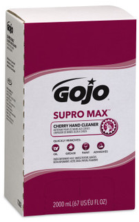 GOJO® SUPRO MAX™ Cherry Hand Cleaner Refill for GOJO® PRO™ TDX™ Dispensers. 2000 mL. Cherry scent. 4 Refills/Case.