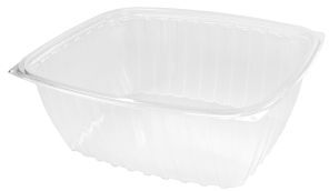 ClearPac® Containers. 7.4 X 9.0 X 3.2 in. 64 oz. Clear. 252 count.  These are the containers only, the lids are sold seperately.