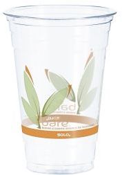 CUP 20 OZ CLEAR BARE ECO-FORWARD RPET WITH ENVIRONMENTAL MESSAGE. 600/CS