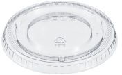 Flat Non-Vented Lids for Dart Plastic Cups TP22, Y12T, and P12T. Clear. 2500 count.