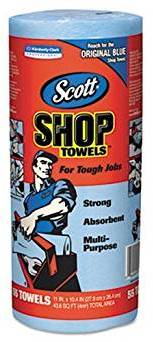 Scott Shop Towels. 11 X 10.4 in. Blue.