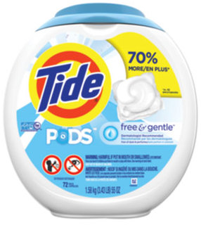 Tide® PODS™,  Pods, 72 Pods/Pack, 4 Containers/Case