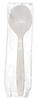 A Picture of product 964-952 Heavy Weight Wrapped Polypropylene Soup Spoons. White. 1000 count.