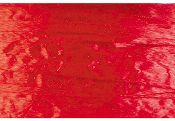 Wraphia Pearlized Nylon Raffia Ribbon. 100 yds. Imperial Red.