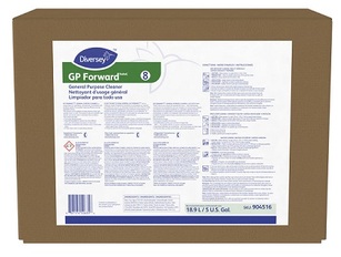 Diversey™ GP ForwardTM/MC General Purpose Cleaner. 5 gal. Green. Citrus scent. 1 Envirobox/case.