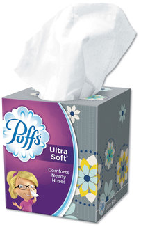 Puffs® Ultra Soft & Strong™ Facial Tissue,  56 Sheets/Box, 24 Boxes/Carton