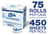 A Picture of product PGC-71693 Charmin Commercial Bathroom Tissue, Septic Safe, 2-Ply, White, 450 Sheets/Roll, 75/Case