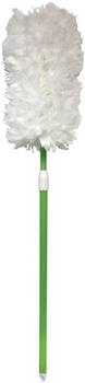 Extendable Twist-and-Lock Microfiber Duster. 33-45 in. Green/White.