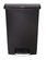A Picture of product RCP-1883615 Rubbermaid® Commercial Slim Jim® Resin Front Step Style Step-On Container. 24 gal. Black.