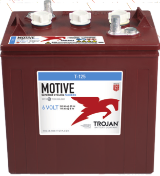 Trojan 6 Volt Battery. 10.30 X 7.13 X 11.15 in. Maroon.