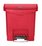 A Picture of product RCP-1883563 Rubbermaid® Commercial Slim Jim® Resin Front Step Style Step-On Container. 4 gal. Red.
