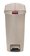 A Picture of product RCP-1883459 Rubbermaid® Commercial Slim Jim® Resin Step-On Container,  End Step Style, 13 gal, Beige