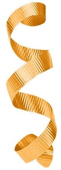 Splendorette® Curling Ribbon. 3/16 in. X 500 yds. Orange.
