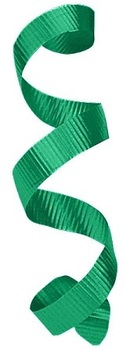 Splendorette® Curling Ribbon. 3/16 in. X 500 yds. Emerald Color.