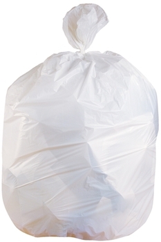 0.74 mil Renown REN23314-CA Trash Can Liners 33 gal Roll of 25 Pack of 6 White 33 x 39 