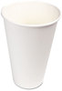 A Picture of product BWK-WHT16HCUP Boardwalk® Paper Hot Cups. 16 oz. White. 50 cups/sleeve, 20 sleeves/case.