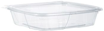 ClearPac® SafeSeal™ Tamper-Resistant Container Combo with Flat Lid. 35 oz. Clear. 200 count.