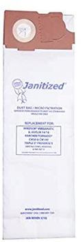 Premium Replacement Commercial Vacuum Paper Bag, Windsor Versamatic, Javelin 14/18, SSS Prosense II, OEM#2003, 86000460, 6-906-907-0 (Pack of 10)
