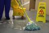 A Picture of product 530-604 O'Dell 4000 Series Looped-End Wet Mop with Blue 5 inch Mesh Band. X-Large. Green.