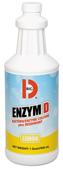Big D Industries Enzym D Digester Deodorant,  Lemon, 32oz, 12/Carton