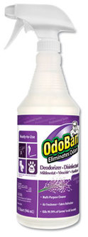 OdoBan® RTU Odor Eliminator and Disinfectant, Lavender, 32 oz Spray Bottle, 12/Carton