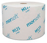 A Picture of product MOR-M125 Morsoft® Porta-Potty High Capacity Small Core Bath Tissue. 1-Ply. White. 2500 sheets/roll, 24 rolls/case.