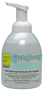 Lite'n Foamy® Sanitizing Hand Wash. 18 oz. Eucalyptus Mint scent. 6 count.