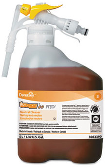 SC Johnson® Stride Neutral Cleaner, Citrus Scent, Liquid, 5.3 qt, 1 Bottle/Carton