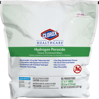 Clorox Healthcare® Hydrogen Peroxide Cleaner Disinfectant Wipes Refills. 2 refills.