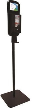 Diversey Intellicare Hybrid Dispenser Floor Stand. 15.75 X 60.6 X 15.75 in. Black.