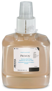 PROVON® Antimicrobial Foam Handwash with 2% CHG Refills for PROVON® LTX-12™ Dispensers. 1200 mL. Unscented. 2 Refills/Case.