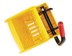A Picture of product RCP-2064915 Rubbermaid® Commercial WaveBrake 2.0 Plastic Side-Press Wringer. 15.75 X 13.38 X 31.13 in. Yellow.