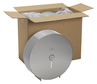 A Picture of product GPC-59449 Georgia-Pacific 1-Roll Sr. Jumbo High-Capacity Stainless Steel Toilet Paper Dispenser.
