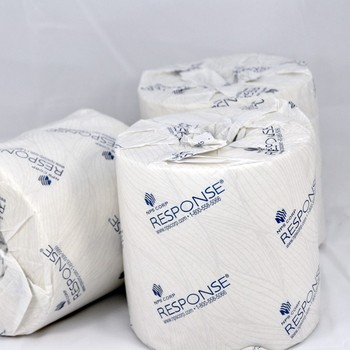 Response® Universal 1-Ply Conventional Bath Tissue.  Individually Wrapped. 4.5” x 4.4”. 1000 Sheets/Roll, 96 Rolls/Case.