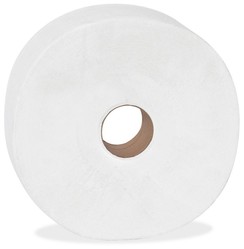 Merfin® Exclusive 1-Ply Jumbo Bath Tissue 5" Diameter.  1.1" Core. 3.5”  Sheet. 700 Feet/Roll, 24 Rolls/Case.