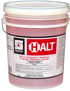 Halt™ Hospital Grade Disinfectant. Fresh Scent, 5 Gallon Pail.