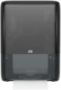 A Picture of product 962-018 Tork PeakServe® Mini Continuous™ Hand Towel Dispenser. 19.3 X 14.4 X 4 in. Black.
