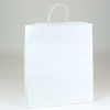 A Picture of product 705-419 Paper Shopping Bag with Handles.  13" x 7" x 17.".  White Color. 250 Bags/Case.