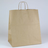 A Picture of product SHM-S10351 Paper Shopping Bag with Handles. 14" x 8" x 14", Natural Kraft, 200 Bags/Case.
