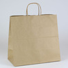 A Picture of product SHM-S10373 Paper Shopping Bag with Handles, 13" x 7" x 12-1/2", Natural Kraft, 250 Bags/Case.