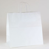 A Picture of product SHM-S10374 Paper Shopping Bag with Handles, 13" x 7" x 12-1/2", White Kraft, 250 Bags/Case.