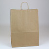 A Picture of product SHM-S10670 Paper Shopping Bag with Handles, 13" x 7" x 17-1/2", Natural Kraft, 250 Bags/Case.