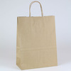 A Picture of product SHM-S24302 Paper Shopping Bag with Handles, 10" x 5" x 10", Natural Kraft, 250 Bags/Case.