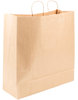 A Picture of product SHM-S24324 Paper Shopping Bag with Handles, 18" x 7" x 19", 100% Recycled Natural Kraft, 200 Bags/Case.