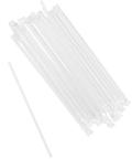 Jumbo Poly Wrapped Straws. 7.75 in. Clear. 5000 straws.