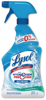 LYSOL® Bathroom Cleaner with Hydrogen Peroxide, Cool Spring Breeze, 22 oz Spray Bottle. 12/Case