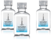 A Picture of product 963-814 OptimaClean Gel Hand Sanitizer 1.0 oz Flip-Top Dispensing Cap Bottle. 144 Bottles/Case.