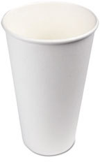 Boardwalk® Paper Hot Cups. 20 oz. White. 12 cups/sleeve, 50 sleeves/case.