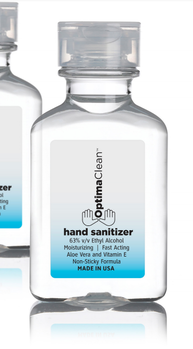OptimaClean Gel Hand Sanitizer 1.0 oz Flip-Top Dispensing Cap Bottle. 144 Bottles/Case.